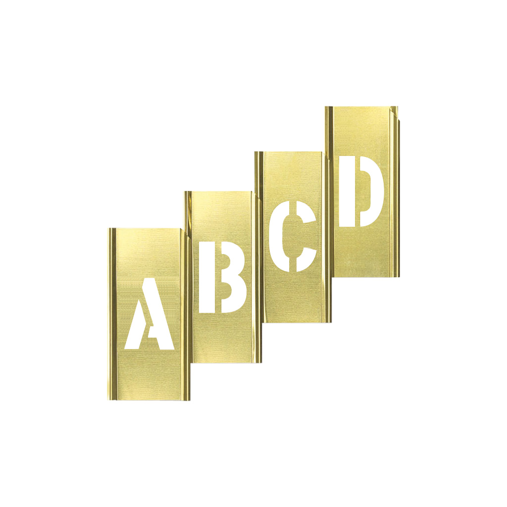 Brass Stencil (A to Z)